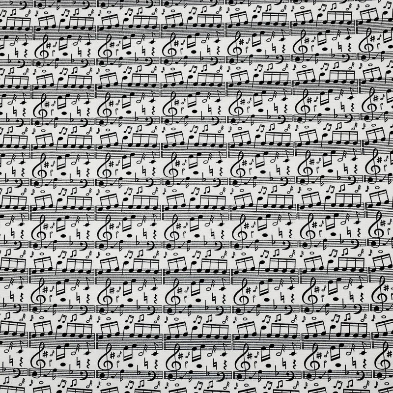 Musical Note 100% Cotton Fabric