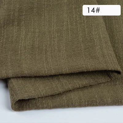 Plain Cotton Gauze Linen Fabric