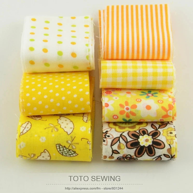 7pcs/lot 5cm x100cm quilting patchwork jelly roll fabric