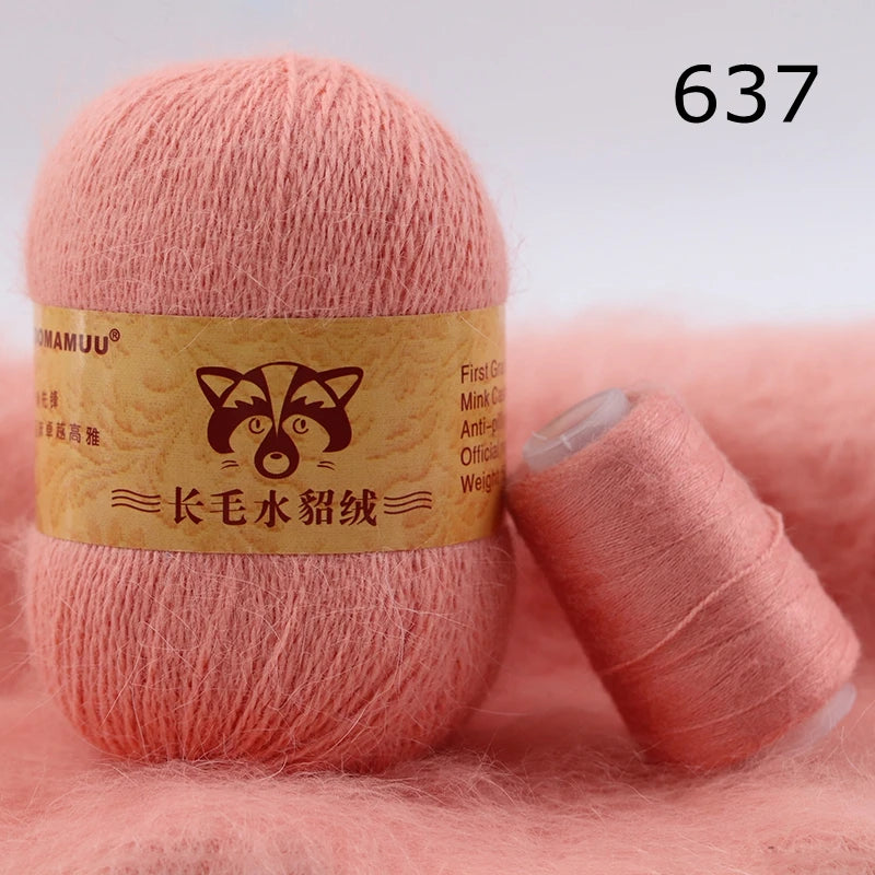 Extra Soft Plush Mink Hair Yarn