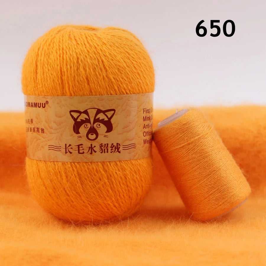 Extra Soft Plush Mink Hair Yarn