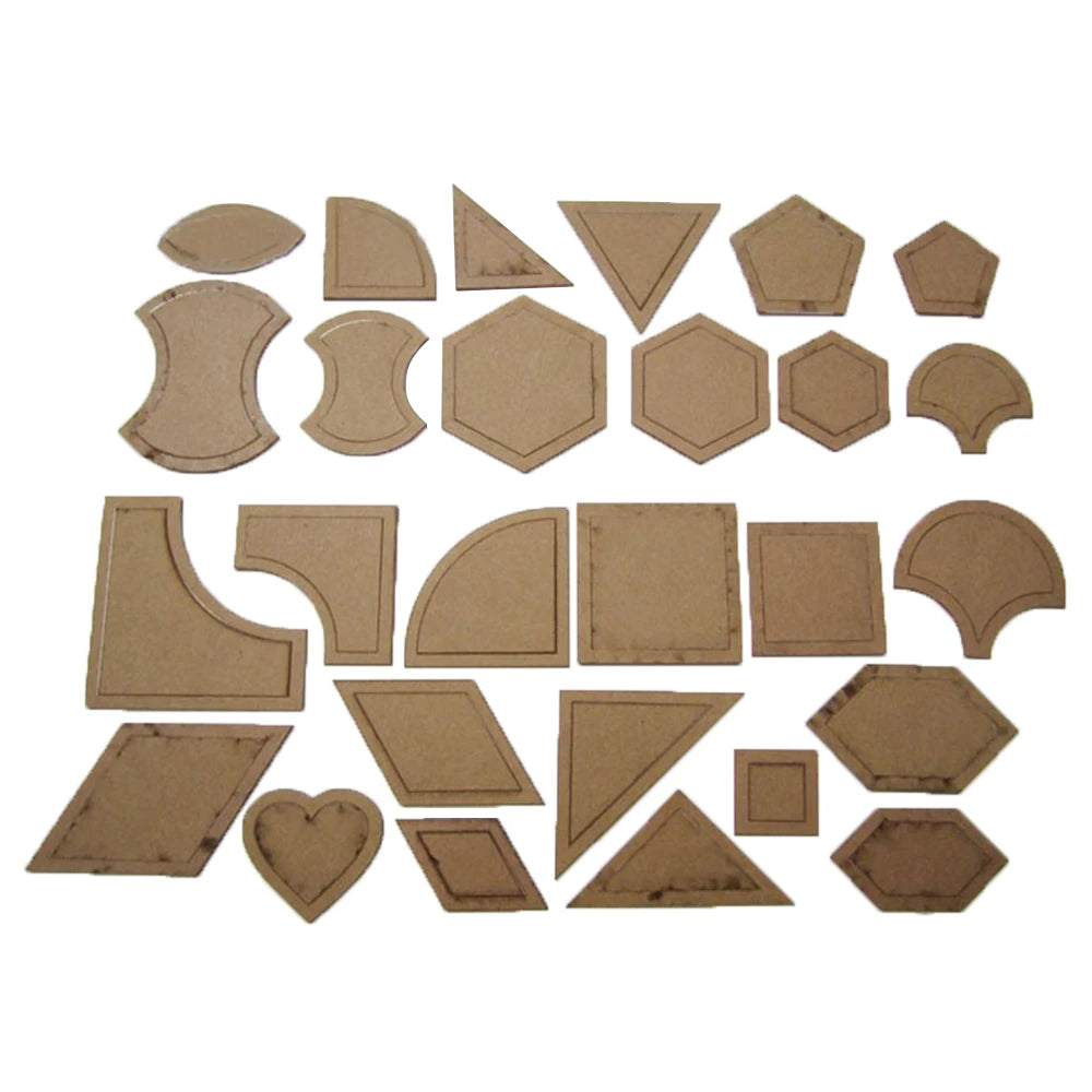 1 Set 54PCS Mixed Quilt Templates Acrylic