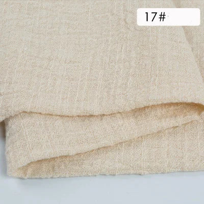 Plain Cotton Gauze Linen Fabric