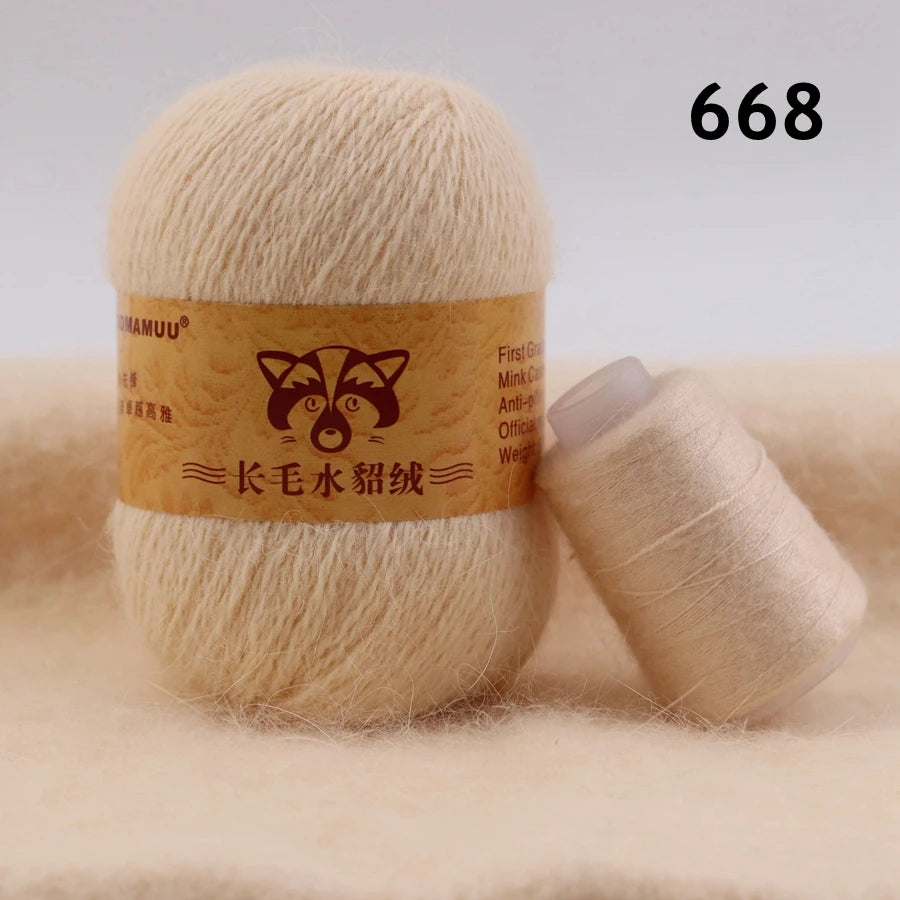 Extra Soft Plush Mink Hair Yarn