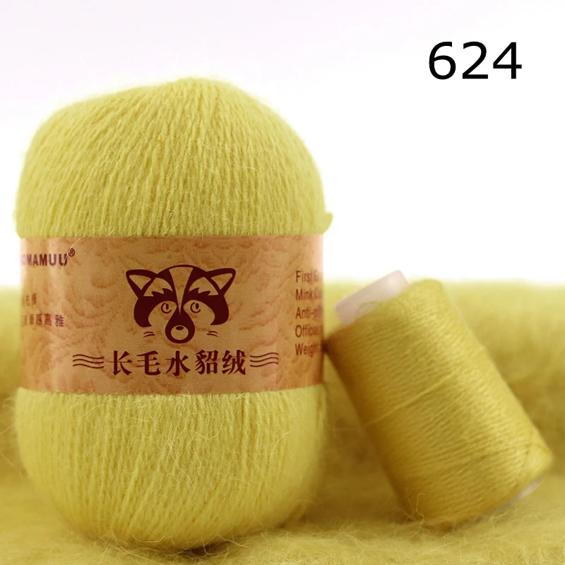 Extra Soft Plush Mink Hair Yarn