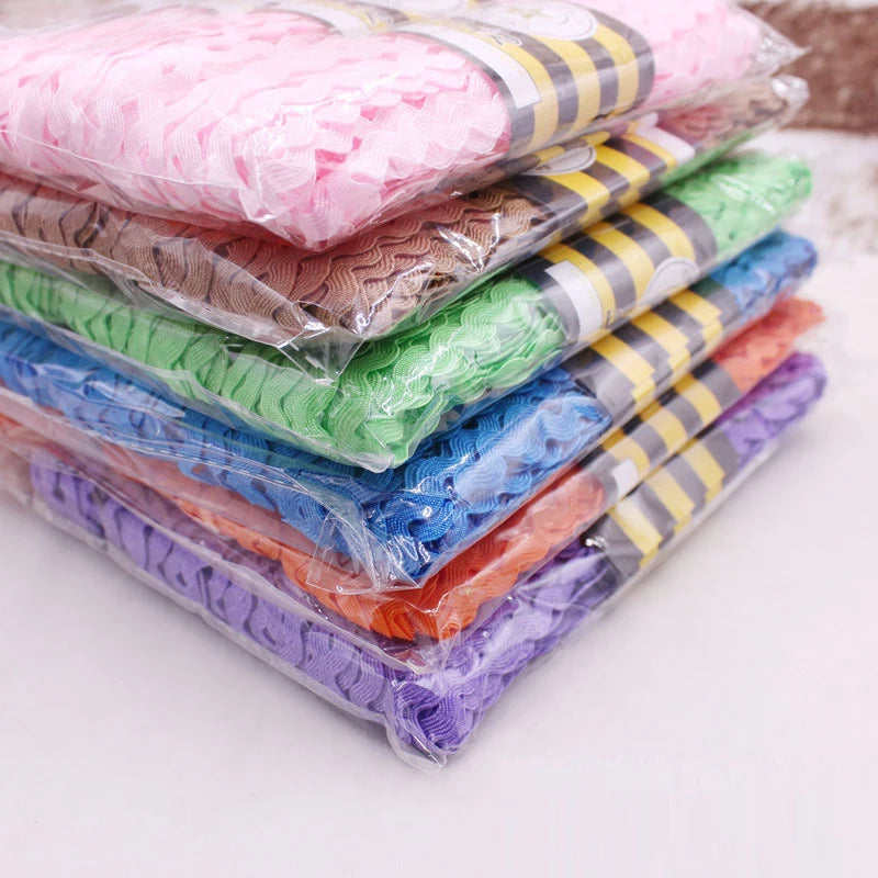 15Yards Multi-Color Terylene Ribbon Ric Rac