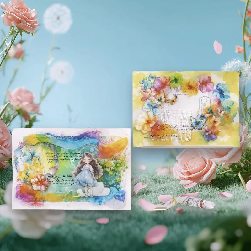 80 Piece Notebooks Pastel Blended Butterfly Shadow