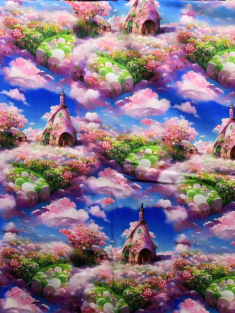 Cotton Fabric Digital Printing HD Fairy Tale 