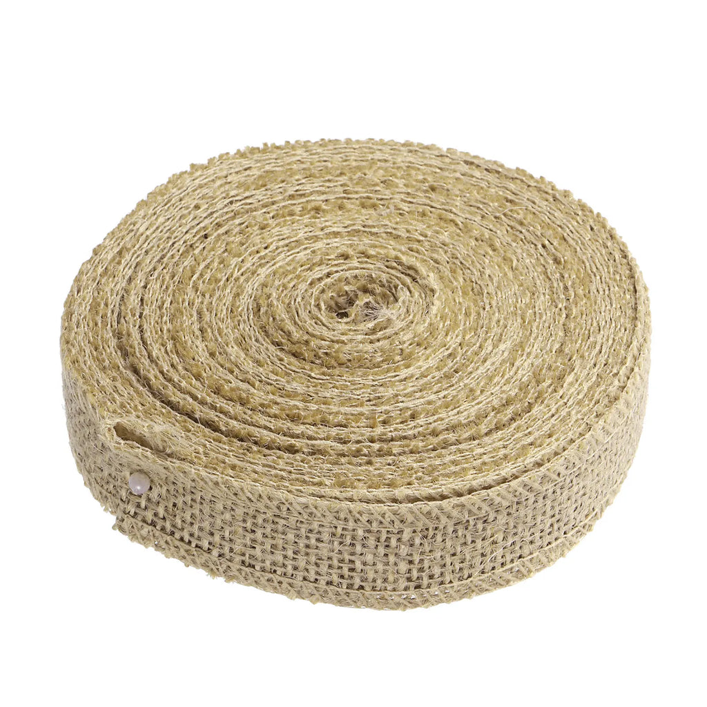 10 Yards Natural Burlap Ribbon