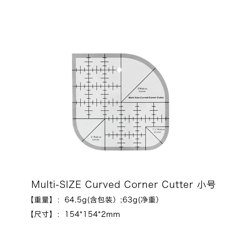 Curved Corner Cutter Ruler