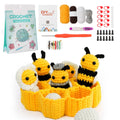 Crochet Kit for Adults Honeycomb Bee