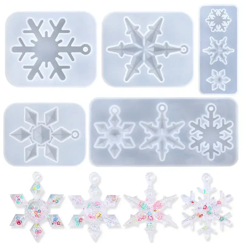 Silicone Snowflake Mold Handmade Jewelry Making