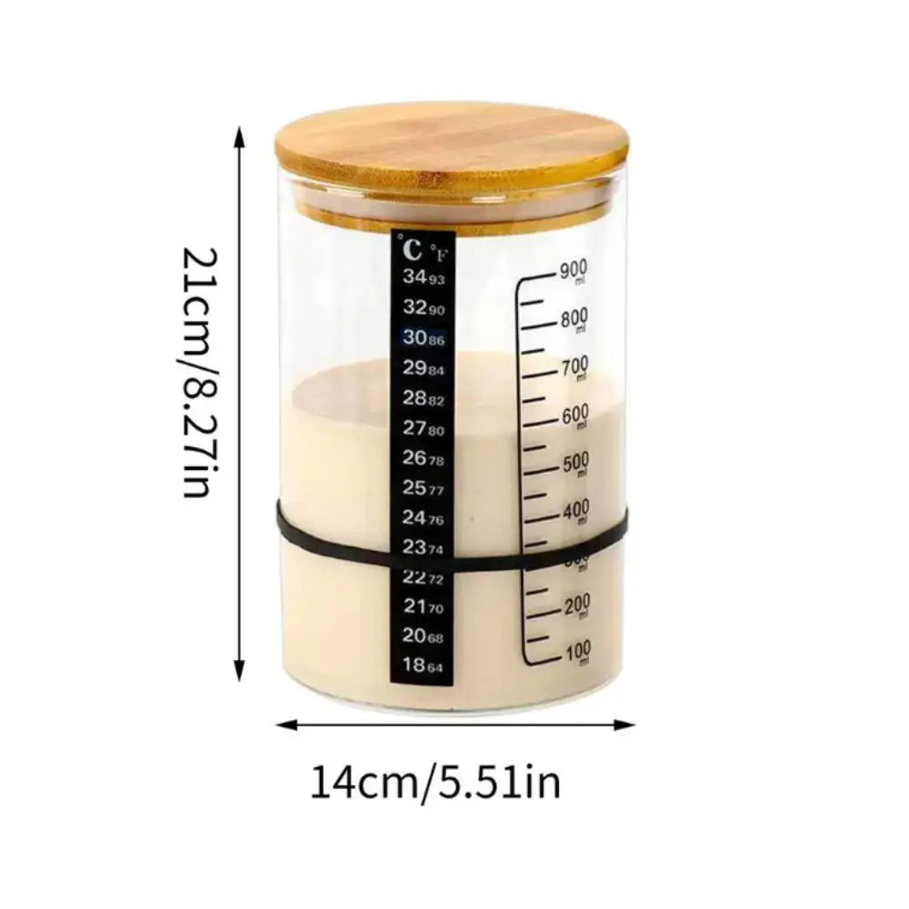 900ml Capacity Sourdough Starter Jar 1000ml Capacity