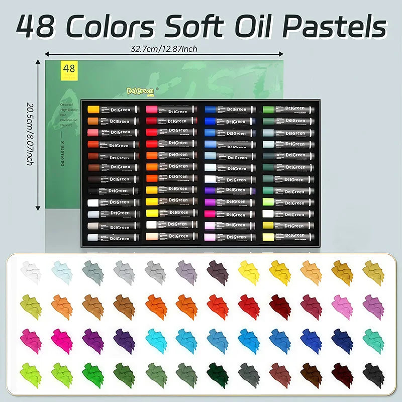Artists Oil Pastels Set of 48/36/24/12Colors