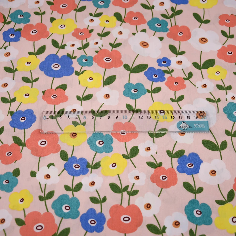 Rose Printed Cotton Fabrics by the Meter