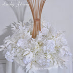 Artificial flowers Wreath Wedding Decoration Table Frame decor Floral Centerpiece Flower Backdrop Arrangement Flower Row