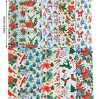 40pcs Christmas Fabric Squares Jelly Roll Strips