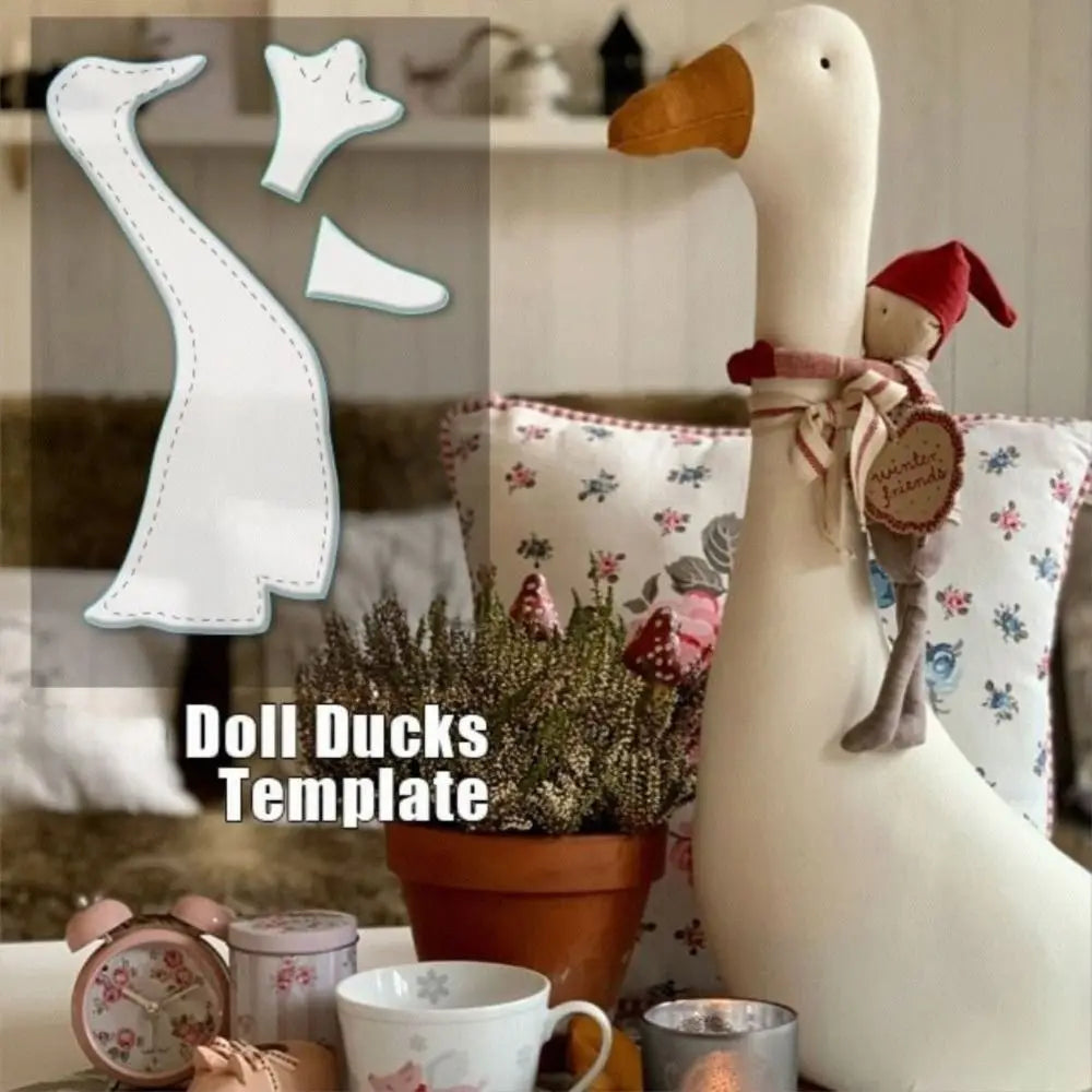Transparent Doll Ducks Decor Template Set