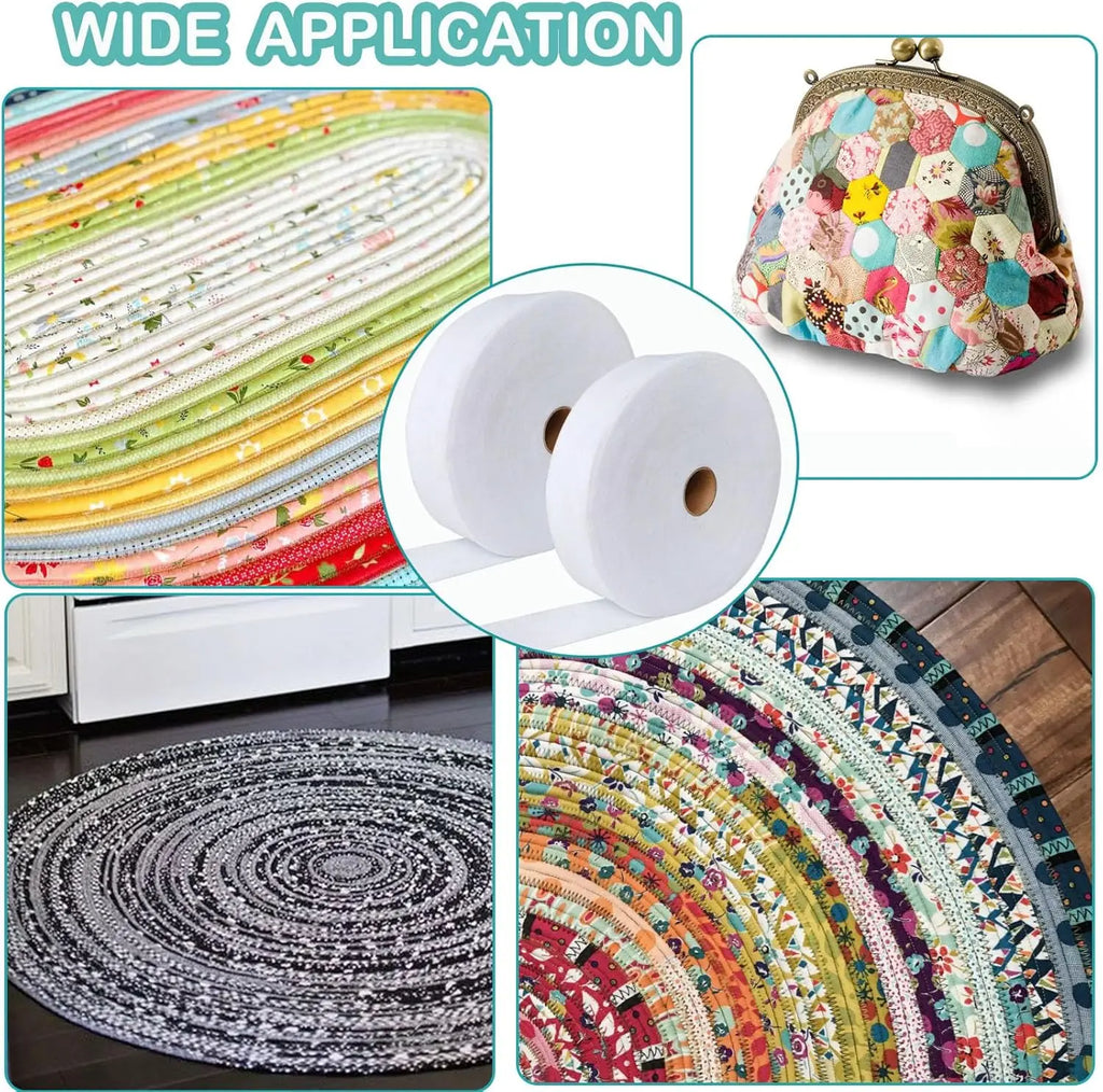 1 Roll Jelly Strip 2.25" Cotton Blend Fleece Batting 35 Yards