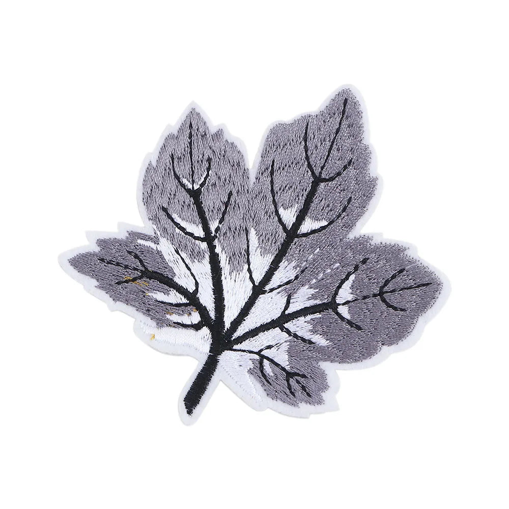 Unique Applique Stickers Colorful Maple Leaf