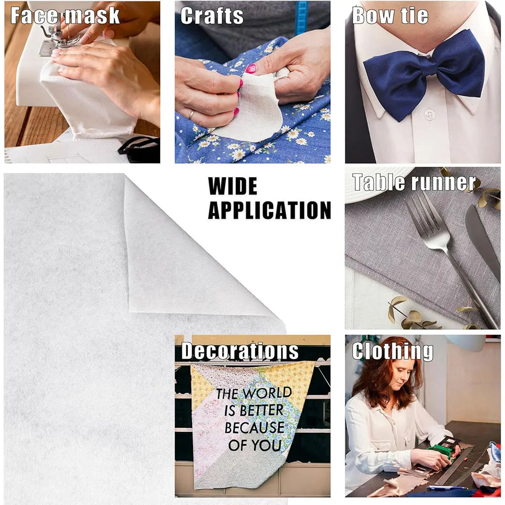 Sewing Interfacing Fabric Fusible Cotton Interlining