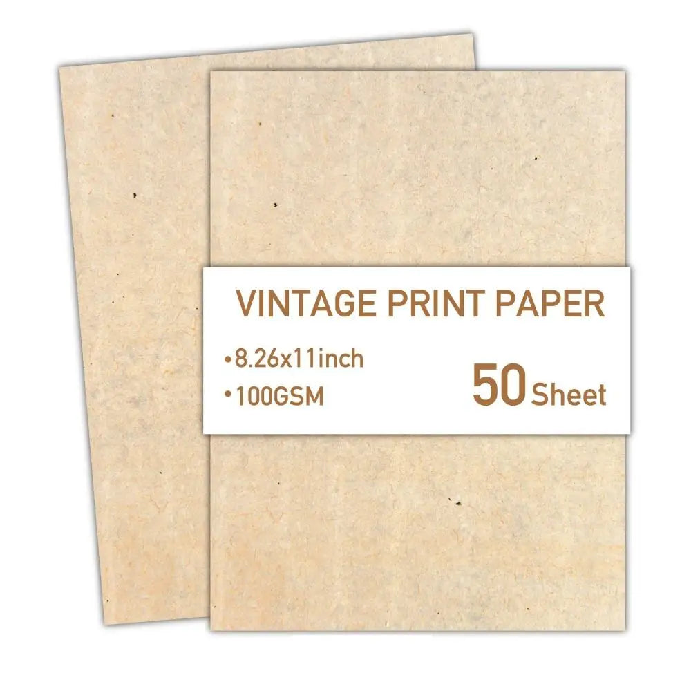 50 Sheets Vintage Stationery Scrapbook Paper