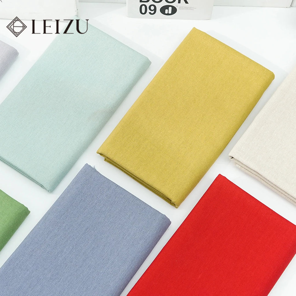 0.5m/1m/2m Faux Cotton Linen Fabric