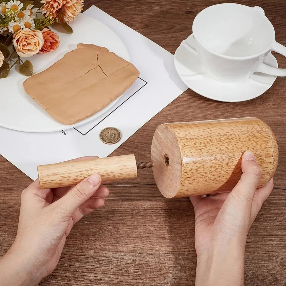 86x31inch Cup Pottery Molds Burlywood Wood