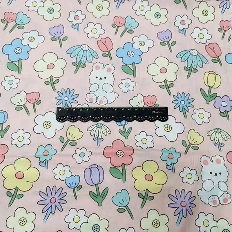 Rose Printed Cotton Fabrics by the Meter