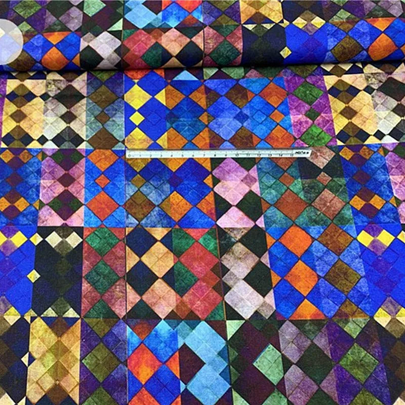 50x55/110cm Bohemian Style Motif, Quality Designer Cotton Fabrics