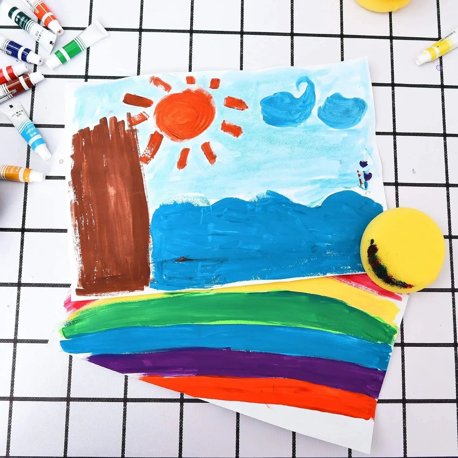 12pcs Round Synthetic Artist Sponges