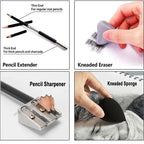 11 Pcs Art Set Sketch Charcoal Graphite Pencil