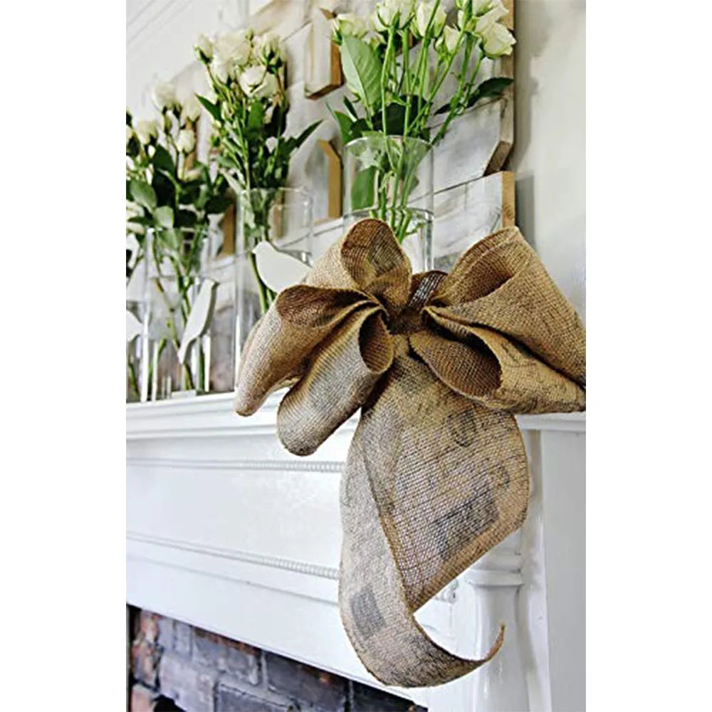 Natural Burlap Ribbon Roll