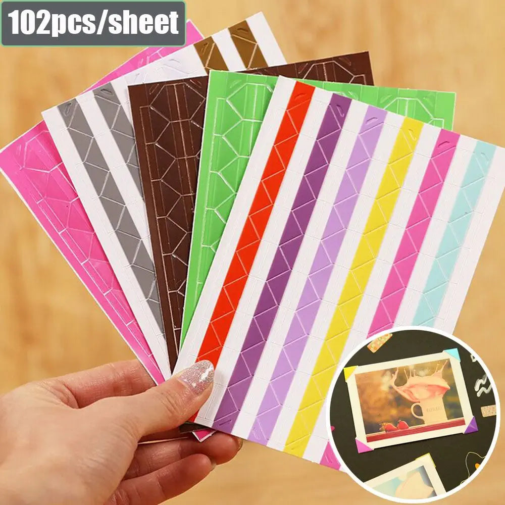10sheets/24Pcs Colorful Photo Corner
