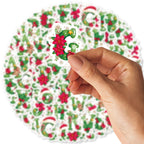46pcs Christmas Letter Graffiti Stickers