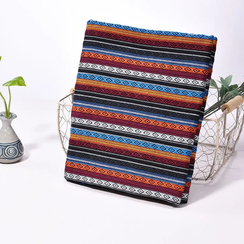 Dyed Ethnic Style Cotton Linen Fabric