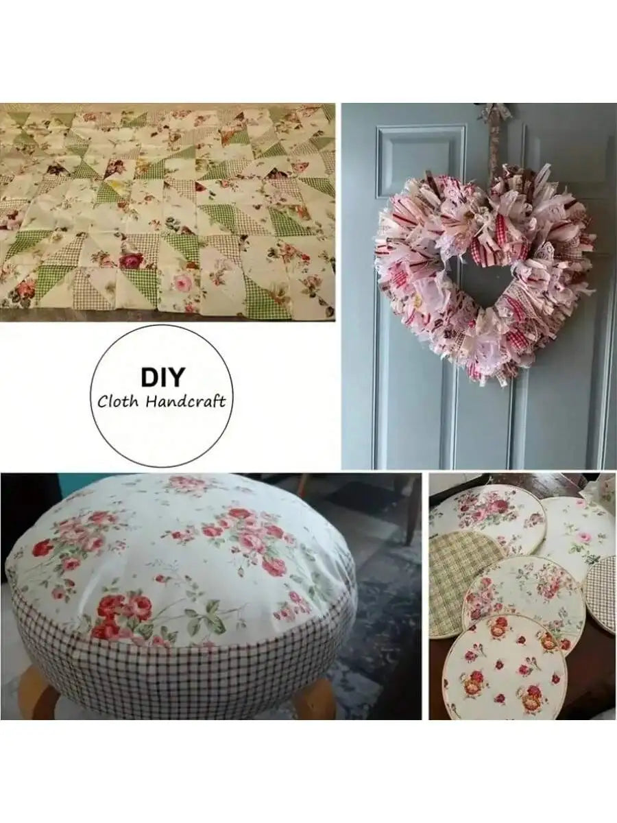 Set of2 floral fabrics