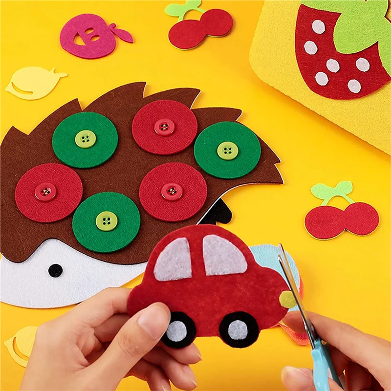 200 Pcs Felt Fabric Squares