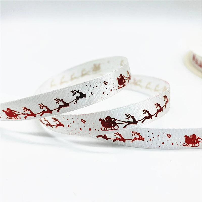 5yards/Lot 10mm Christmas Ribbon