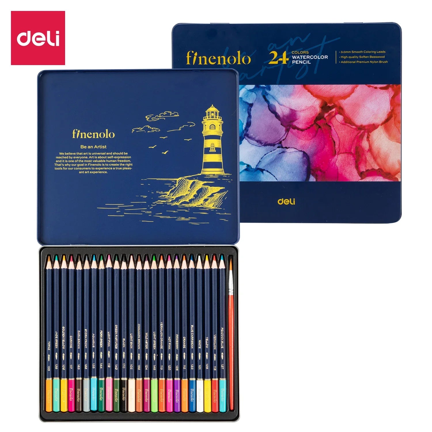Deli Finenolo Watercolor Pencils Set