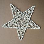 Vine Woven Wreaths White Rattan Woven Star