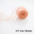 40mm 10Yards Wavy Edge Fishtail Organza Ribbon