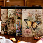 4 styles 100pcs/pack garden whisper series material book