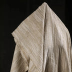 Double Layered Natural Cotton Jacquard Fabric