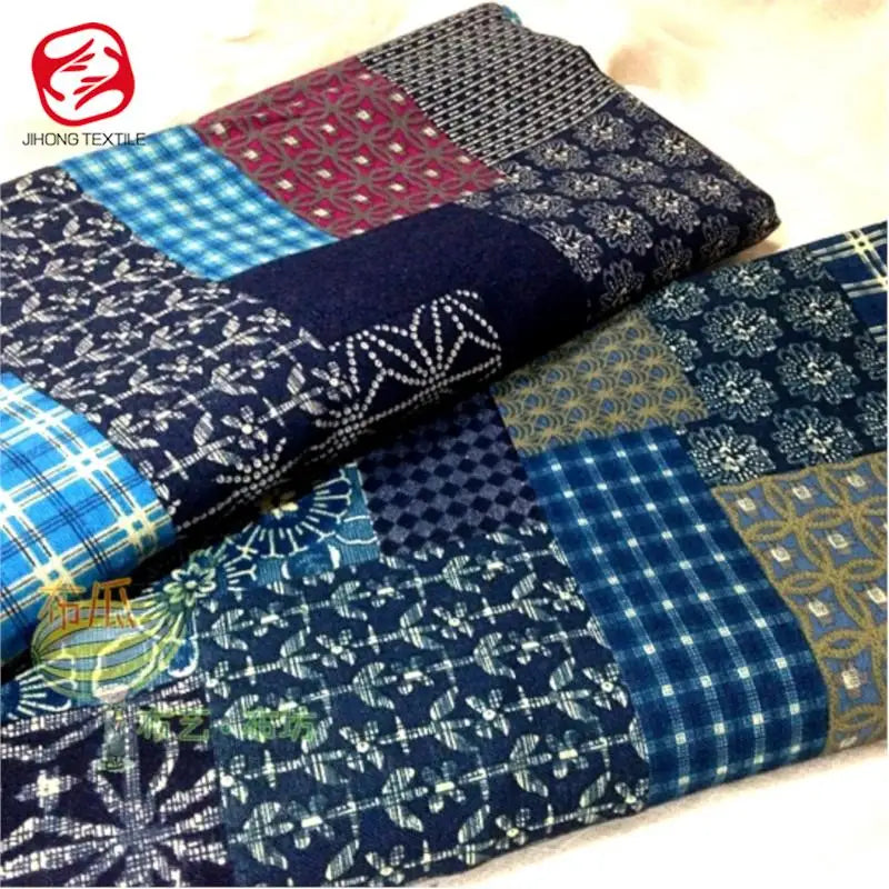 Retro-Style Ethnic Printed Cotton Fabric