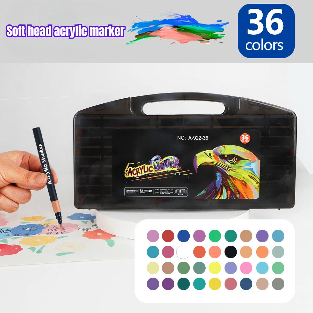 12/24/36/48 Colors Art Acrylic Markers