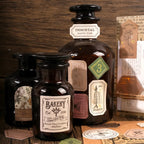 Light Retro Label Box Stickers