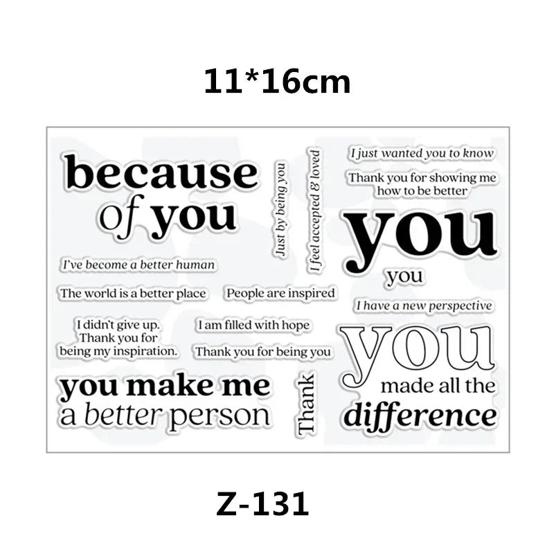 Clear Stamps for Scrapbooking Paper