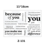 Clear Stamps for Scrapbooking Paper