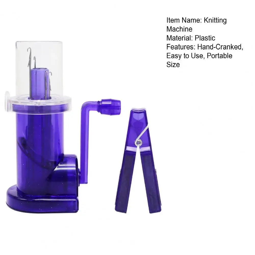 Hand-Cranked Easy-to-Use Knitting Machine